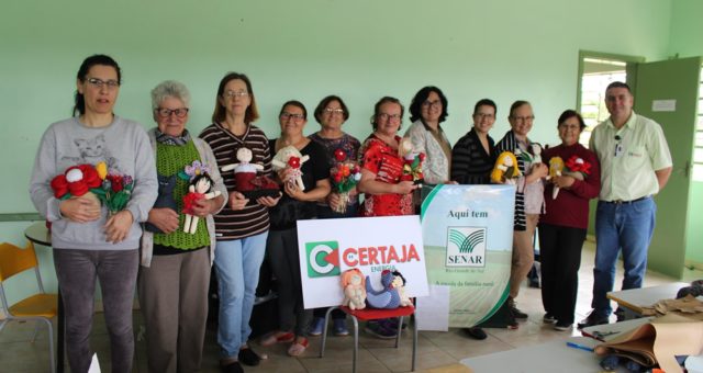 CERTAJA apoia curso de Artesanato bonecos de pano em Boa Vista, Triunfo