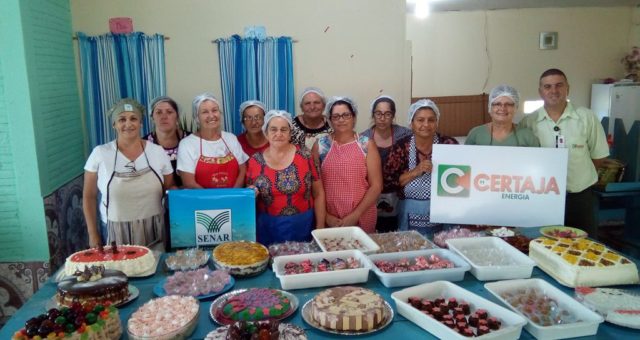 CERTAJA apoia curso de Tortas e docinhos caseiros na localidade de Amoras, em Taquari